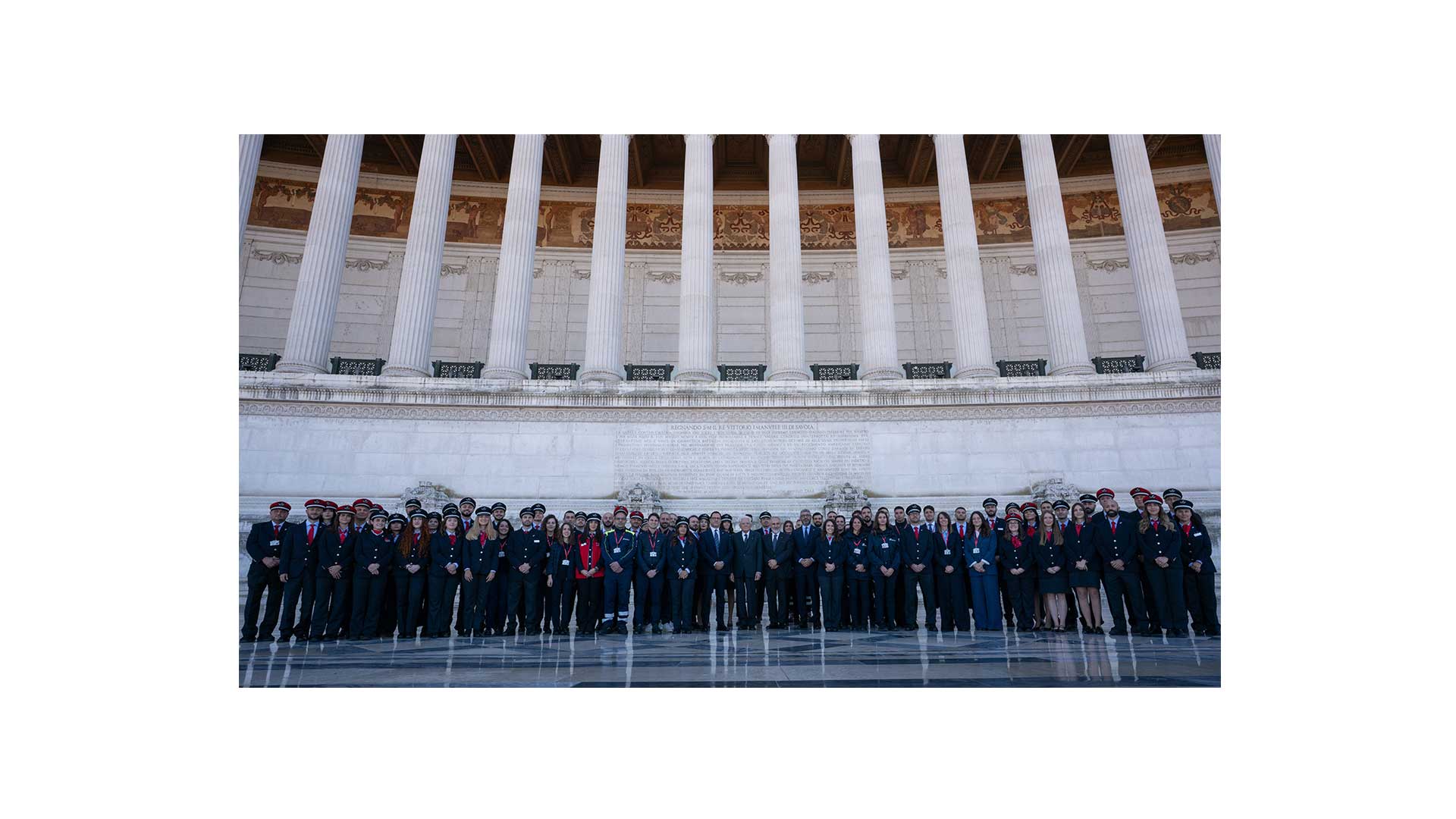 Visita Mattarella alla mostra FS