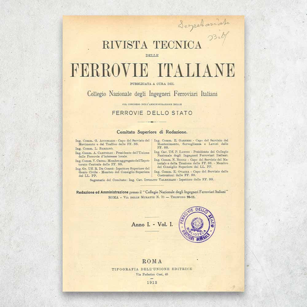 1912 - L’esordio della Rivista tecnica delle ferrovie italiane