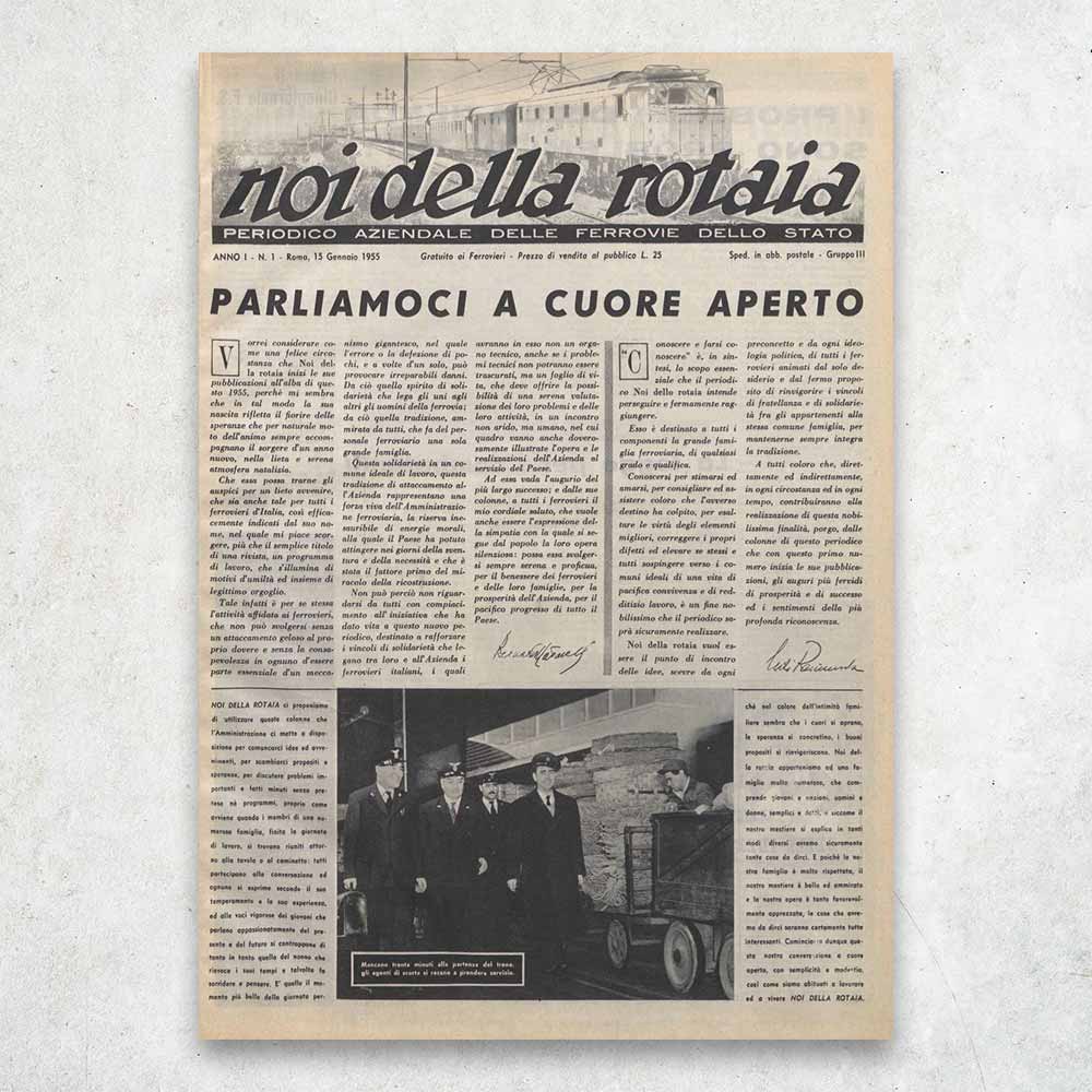 1955 - Il primo numero di Noi della Rotaia