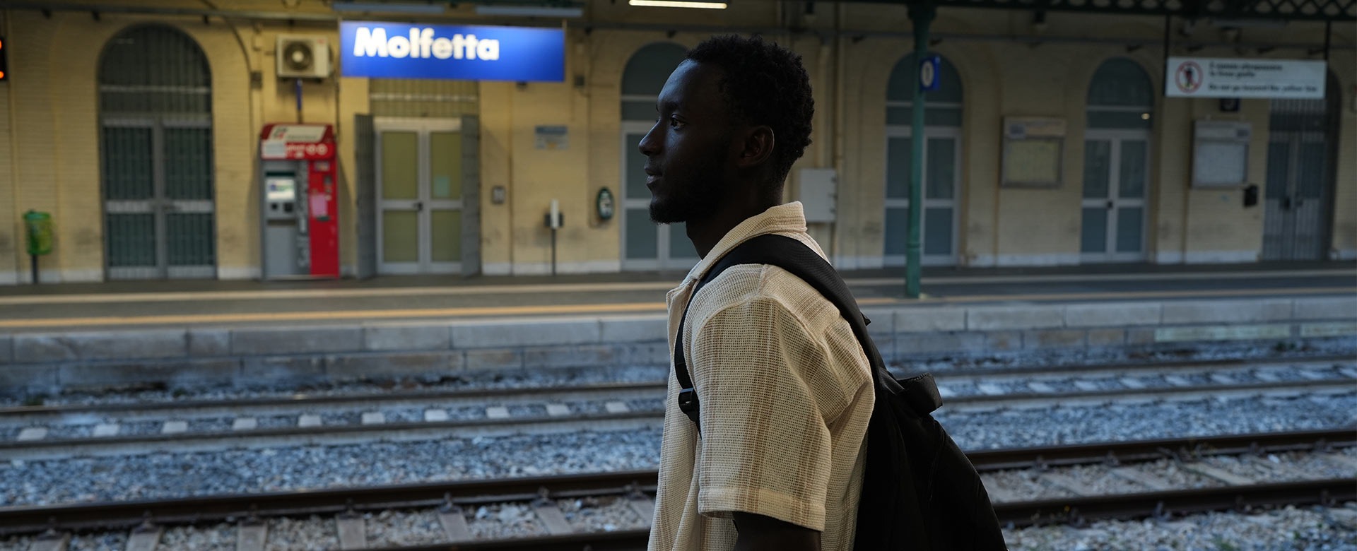 Yacuba Camara sul set