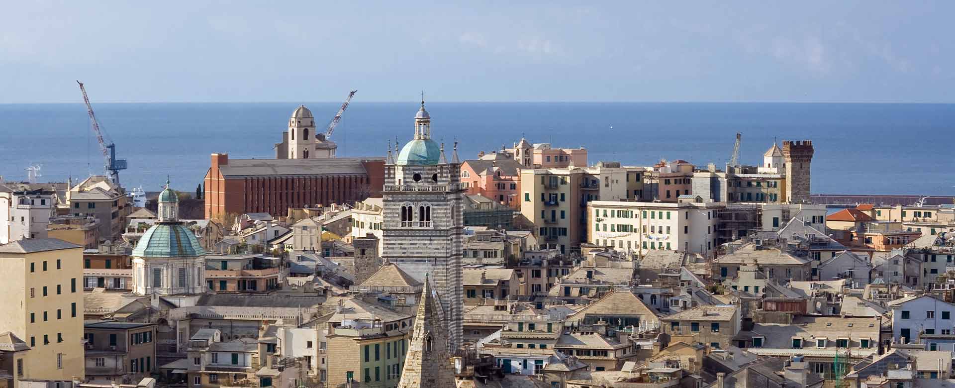 Una veduta di Genova vecchia