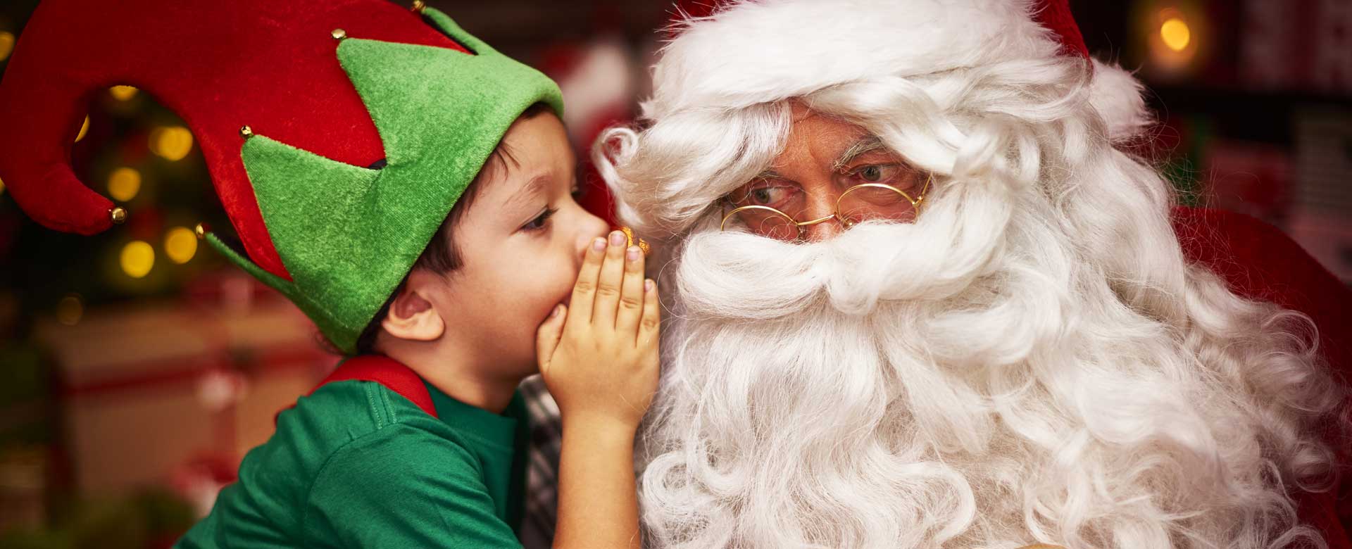 Bambino con Babbo Natale 