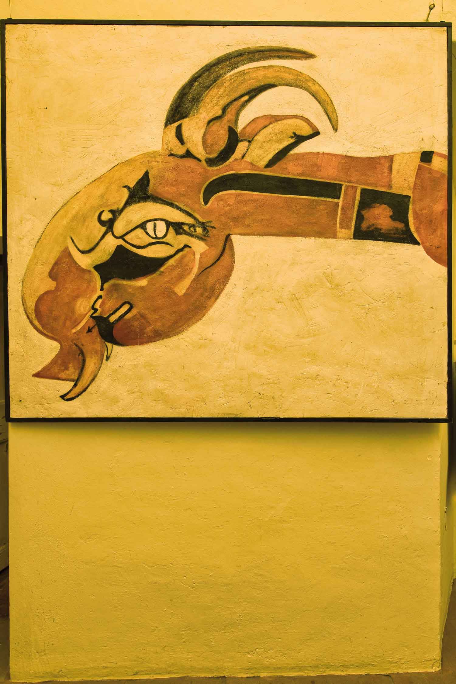 Remo Brindisi, Figure, frammento dello strappo (1973), Dozza