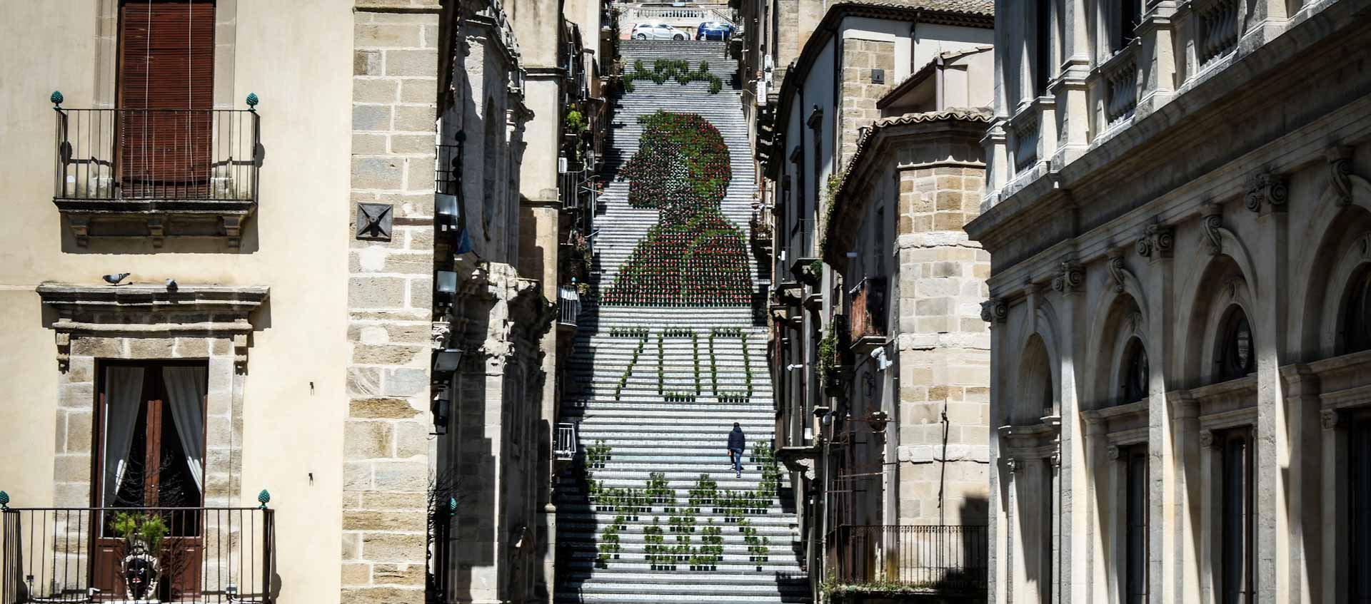Immagine della scala infiorata di Caltagirone (CT) (2021)