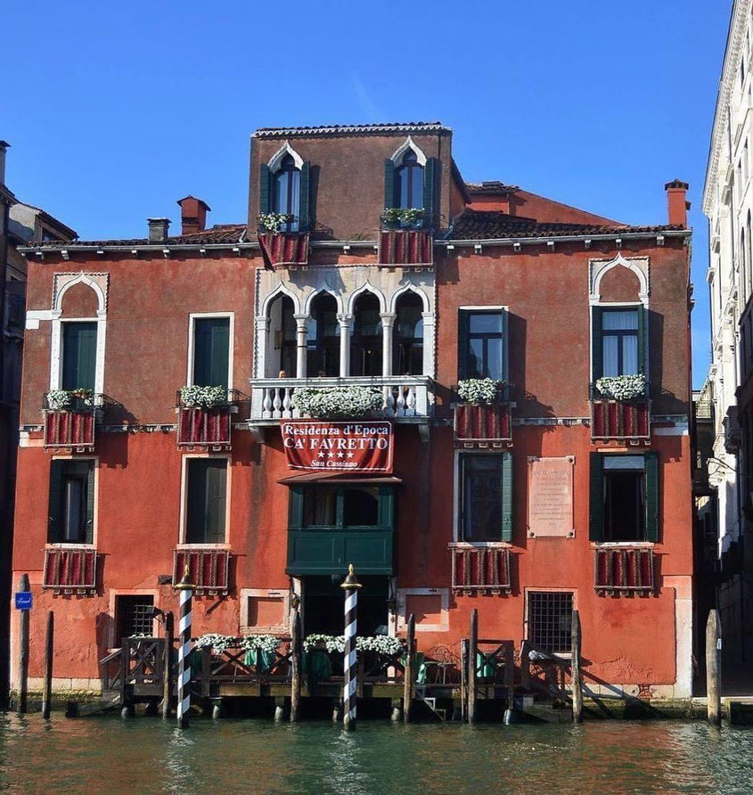 Vista dell'hotel san Cassiano a Ca' Favretto, Venezia