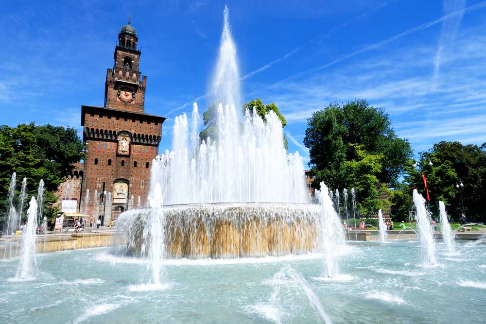 La fontana Torta degli Sposi a Milano
