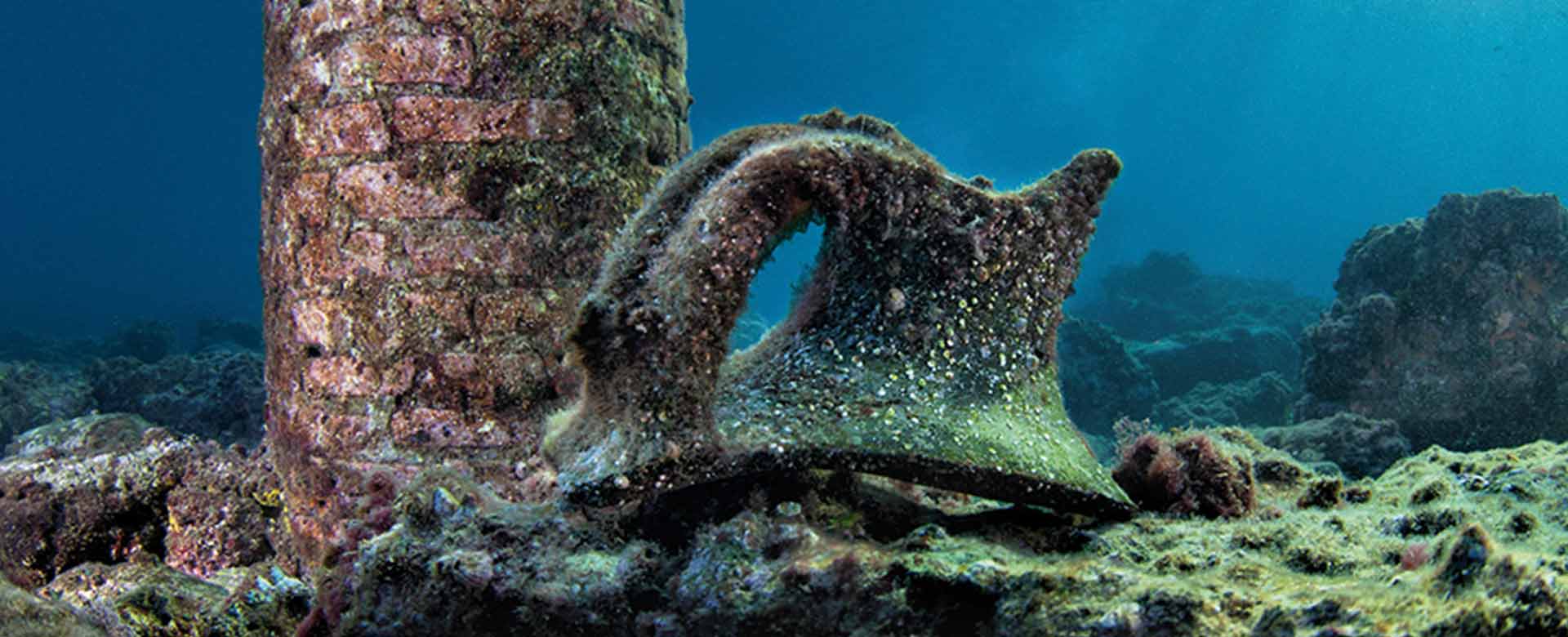 In foto i resti del nuovo Percorso delle colonne