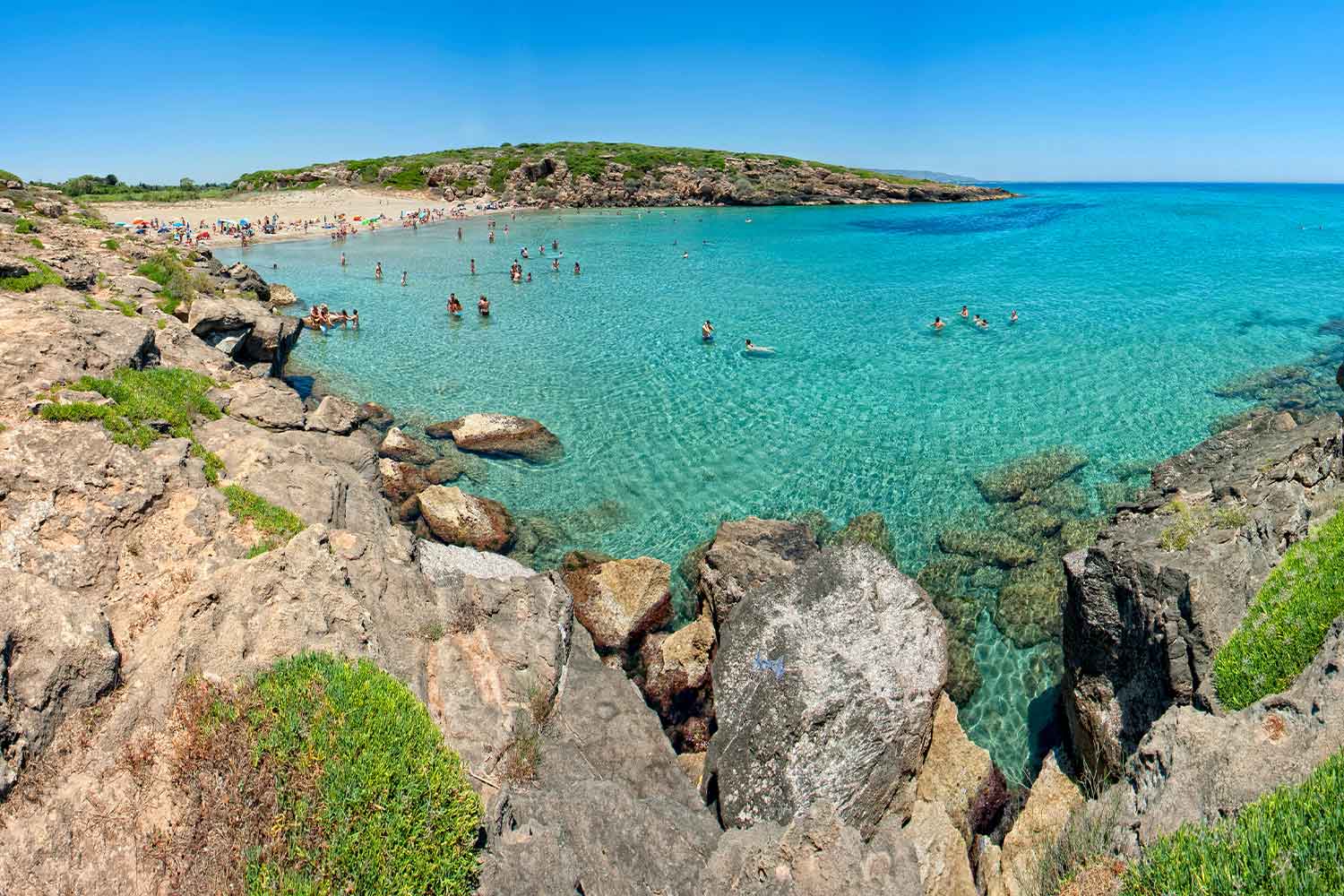 La spiaggia di Calamosche, Oasi faunistica di Vendicari (SR)