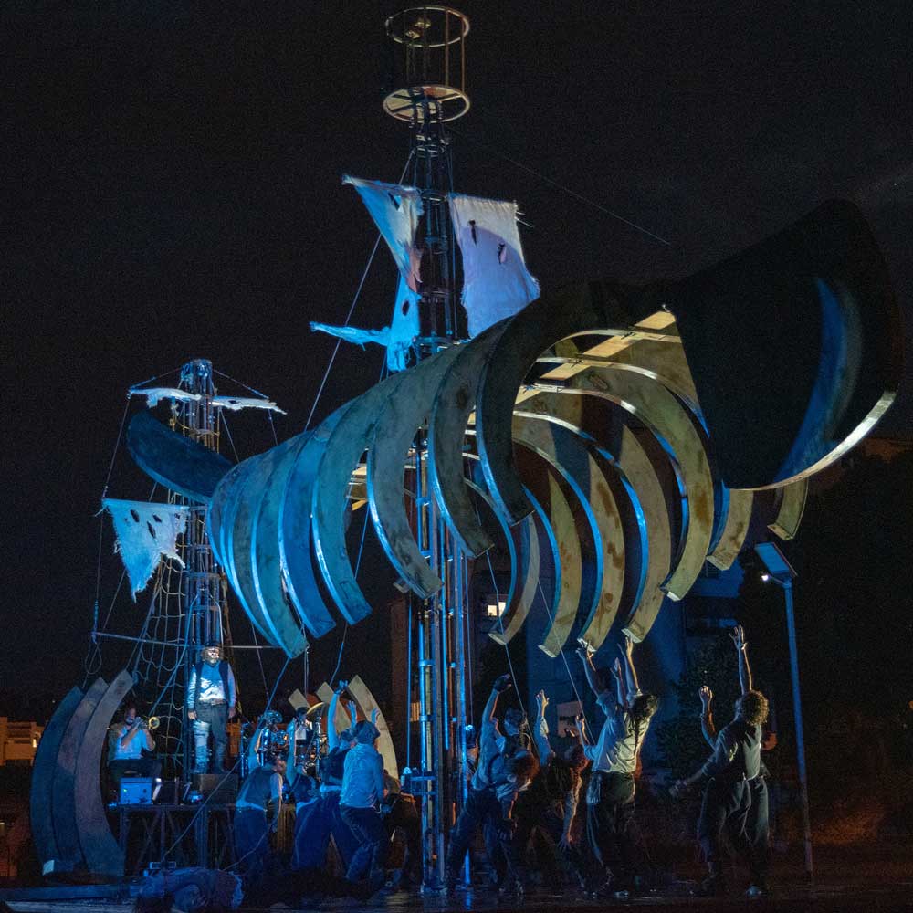 Lo spettacolo Moby Dick a Pola in Croazia