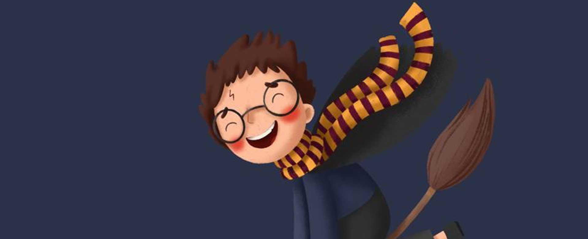 Illustrazione con Harry Potter