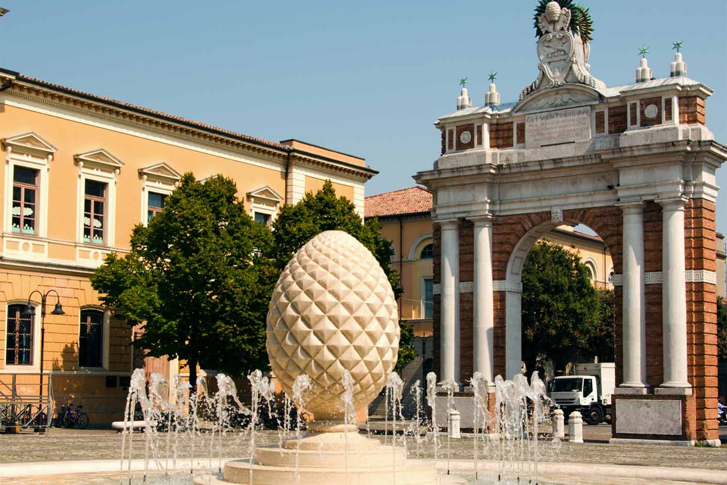 Piazza Ganganelli a Santarcangelo