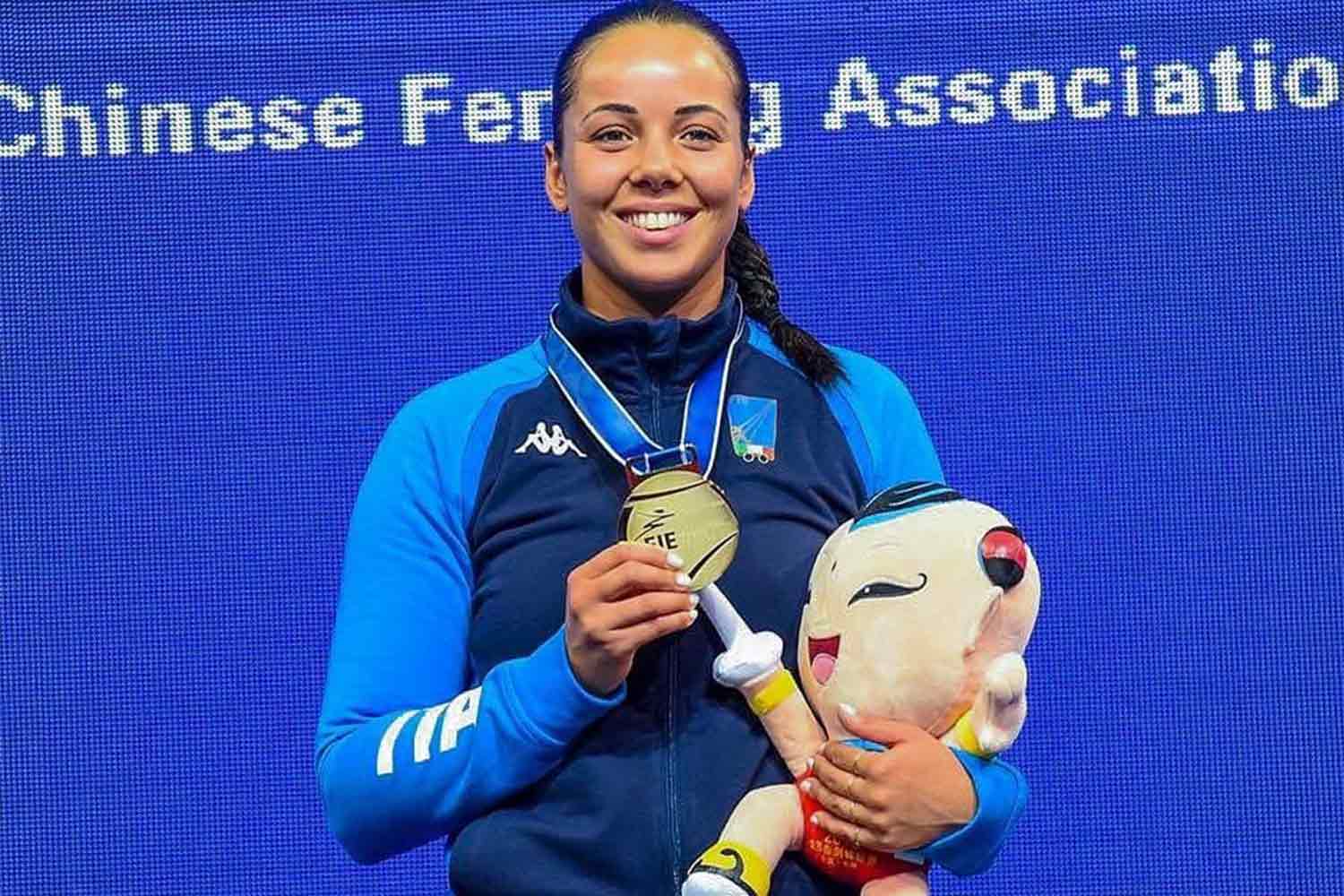 La campionessa italiana di scherma Alice Volpi