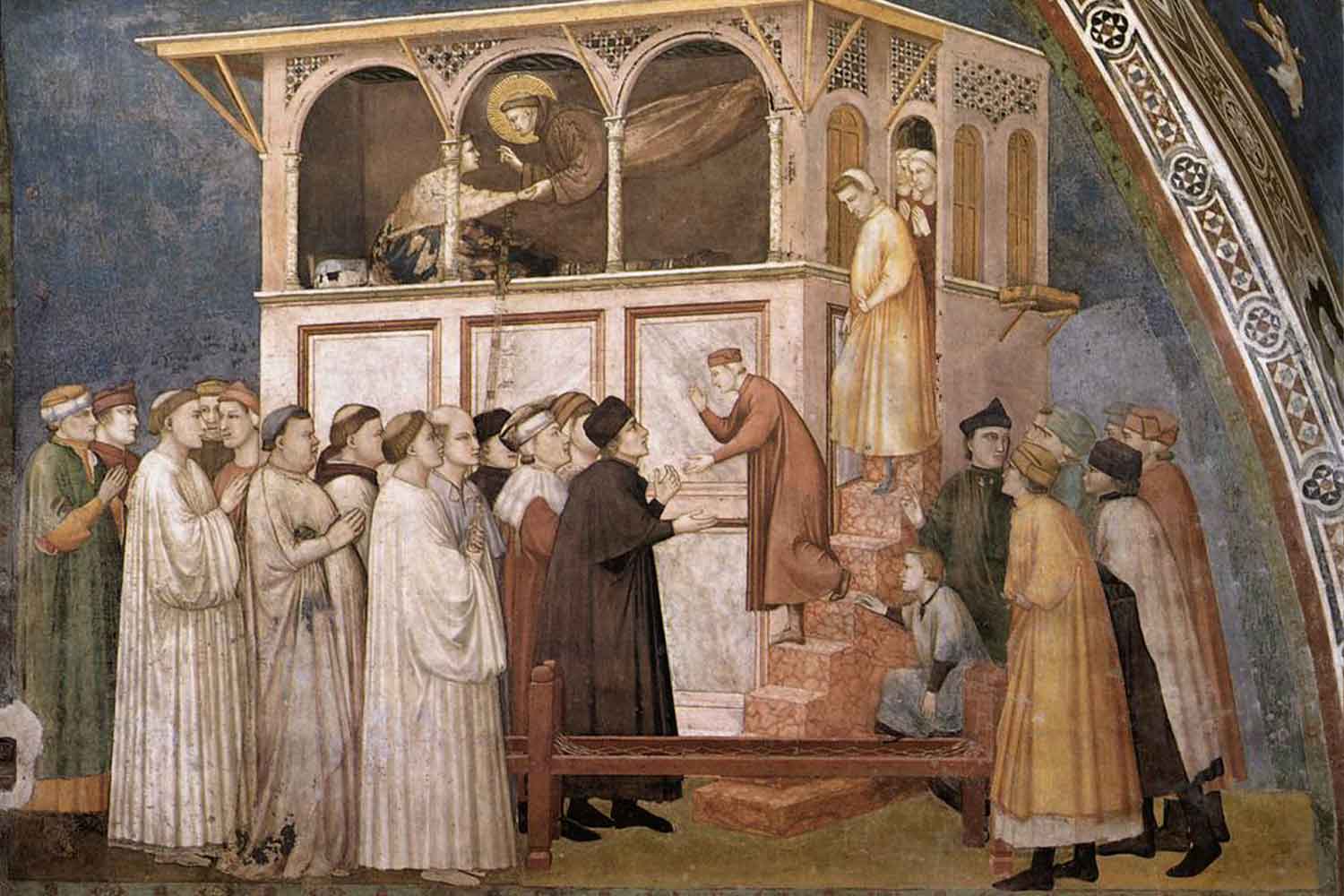 Giotto, Resurrezione del fanciullo di Suessa (1308 – 1311) - Basilica inferiore, Assisi