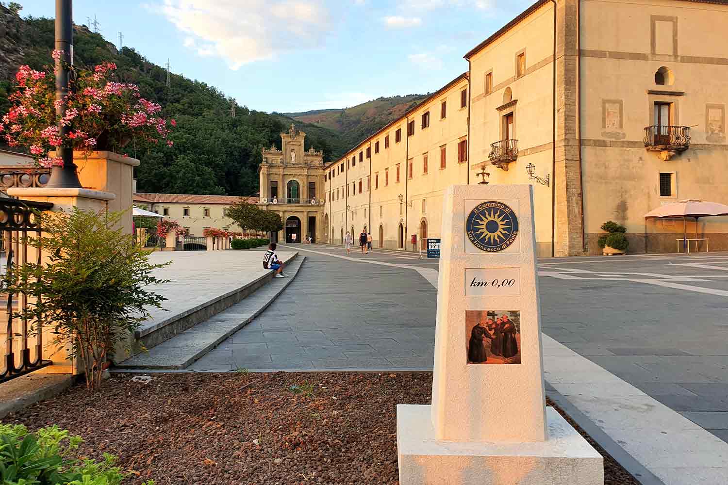 La pietra del km zero al santuario di San Francesco di Paola (Cosenza)