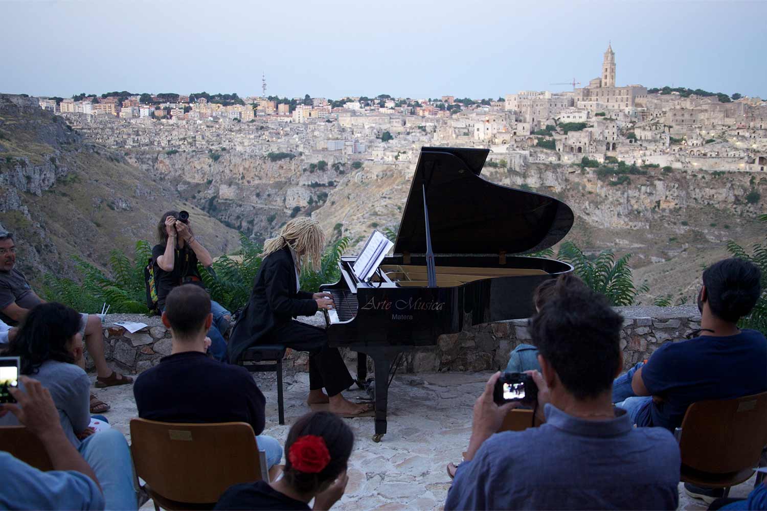 Il pianista Maurizio Mastrini a Matera durante l’edizione 2013 del festival Gezziamoci